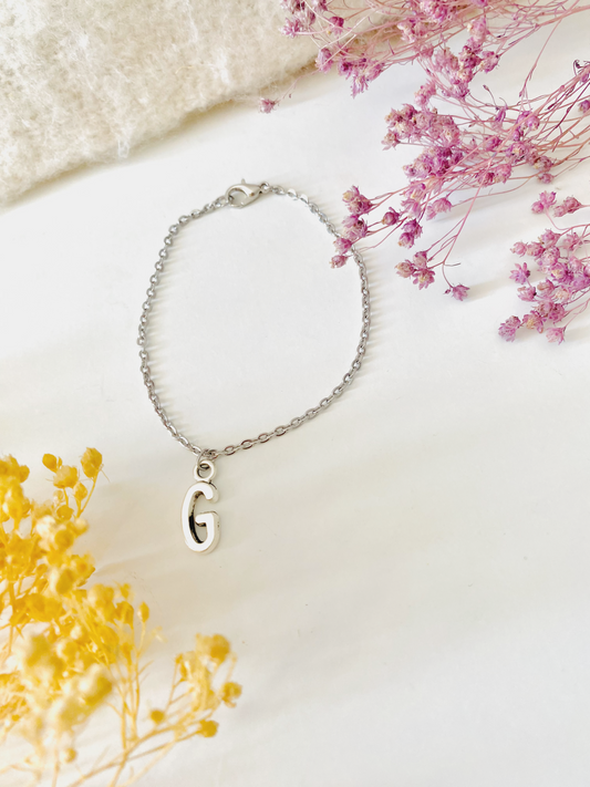 Forever initialed - Silber Initial bracelet